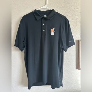 Chubbies Black Polo Shirt with Colorful Embroidery